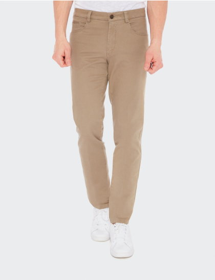 W. Wegener Douglas-slim 5526 hnědý pánské kalhoty