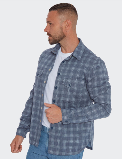 W. Wegener Best-Buddy 5916 modrý panské overshirt