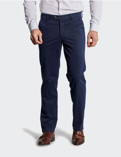 W. Wegener Eton 6589 modrý panské kalhoty