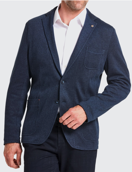 Wegener 6701 Jack-Jersey modré panské sako