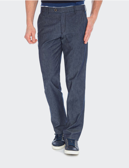  W. Wegener Eton 5687 modré Pánské kalhoty