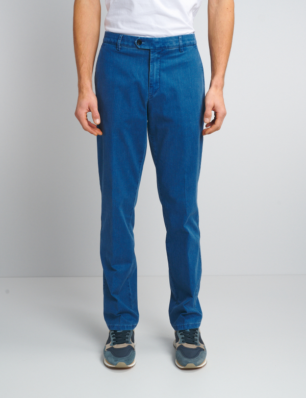  Meyer Bonn 5456 modrý panské kalhoty