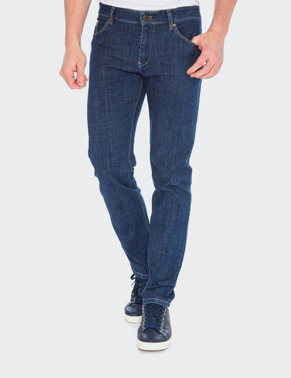 W. Wegener Jeans Cordoba 5881 bleumarin panské kalhoty 