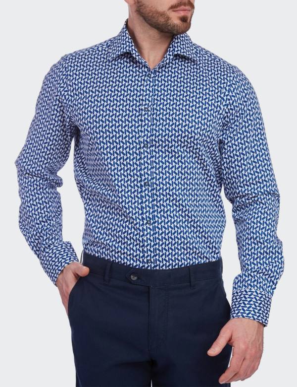 Camasa Wegener 5960 Bleumarin