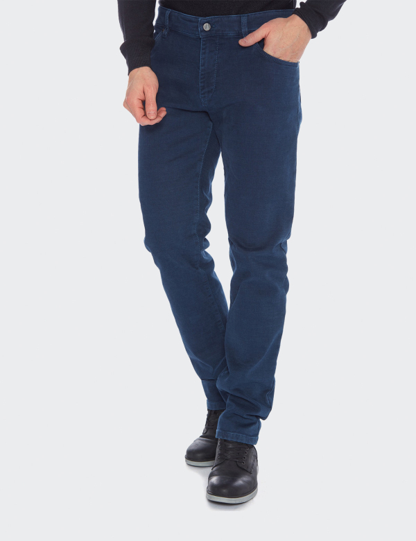 W. Wegener Jeans Cordoba 6860 modrý panské kalhoty