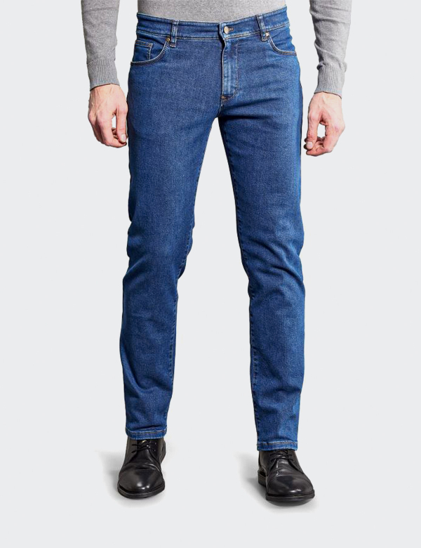W. Wegener Jeans Cordoba 6899 modrý panské kalhoty