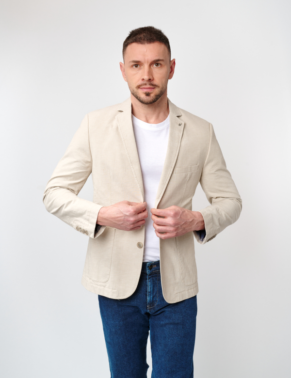 W. Wegener Jack F003 béžový panské sako