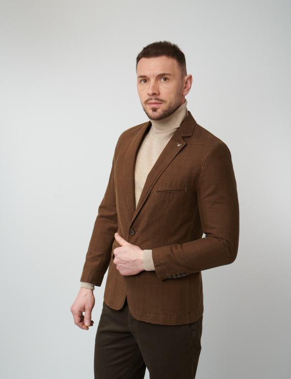 W. Wegener Bond H014 hnědý panské sako