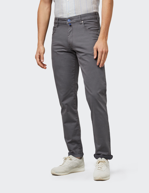 Meyer Slim 6172/07 šedá panské kalhoty