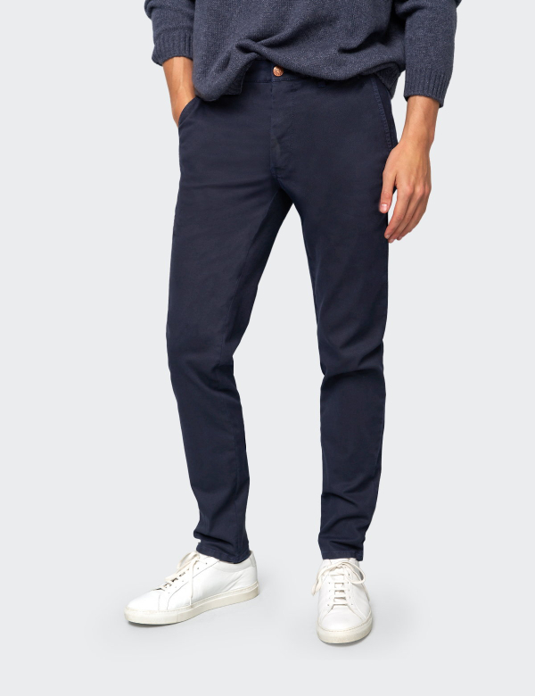 M5 by Meyer Move 6505 modrý panské kalhoty