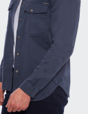 W. Wegener Best-Buddy 5514 modrý panské overshirt
