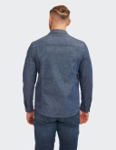 W. Wegener BlueJack 5665 modrý panské overshirt 