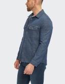 W. Wegener BlueJack 5665 modrý panské overshirt 