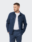 W. Wegener BlueJack 5685 modrý panské overshirt 