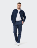 W. Wegener BlueJack 5685 modrý panské overshirt 