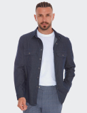 W. Wegener BlueJack 5986 modrý panské overshirt 