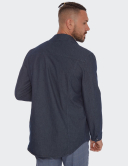 W. Wegener BlueJack 5986 modrý panské overshirt 