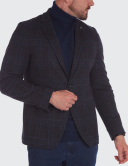 W. Wegener Jack-Jersey 6754 bleumarin panské sako