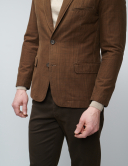 W. Wegener Bond H014 hnědý panské sako