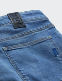 M|5 by Meyer Slim 6205/15 modrý panské kalhoty