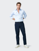 M|5 Chino 6010 Modrý panské kalhoty 