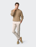 M5 Move 6196 – béžové pánské kalhoty