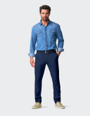 Meyer Oslo 5081 – modré pánské kalhoty