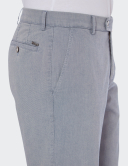 W. Wegener Eton 5512 modrý pánské kalhoty