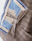 W. Wegener Eton 5516 hnědý Pánské kalhoty 