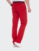 W. Wegener Eton 5516 Červené Pánské kalhoty 