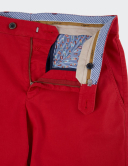 W. Wegener Eton 5557 Červené Pánské kalhoty 