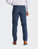 W. Wegener Eton 5686 Modré Pánské kalhoty