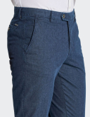 W. Wegener Eton 5686 Modré Pánské kalhoty