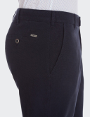 W. Wegener Eton 6530 modré Pánské kalhoty