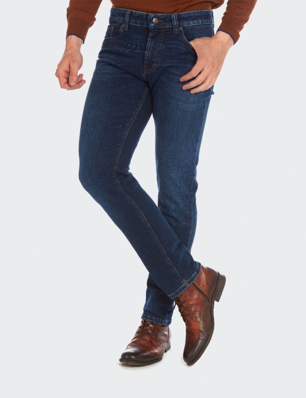 Wegener Jeans Cordoba 6897 modrý panské kalhoty