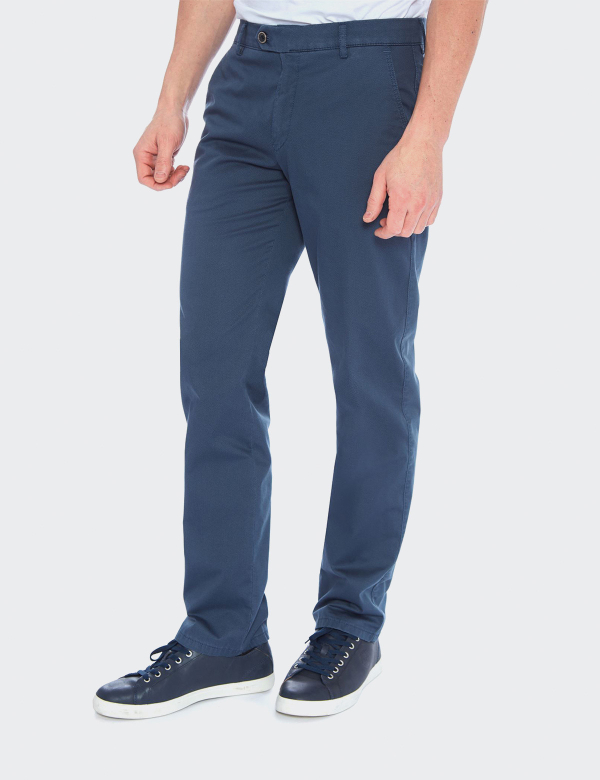 W. Wegener Eton 5515 tmavě modrá Pánské kalhoty 