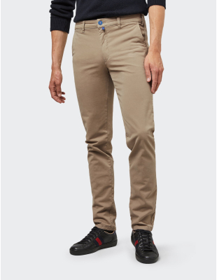 M5 by Meyer Chino 6001 béžová panské kalhoty