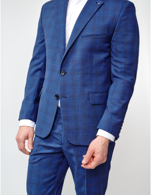 W. Wegener Nelson 5210 modré pánské sako