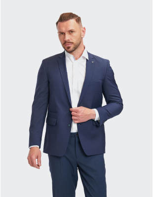 W. Wegener Jacket Nelson-s 5218 modré panské sako