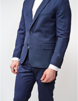 W. Wegener Bond 5300 modré pánské sako