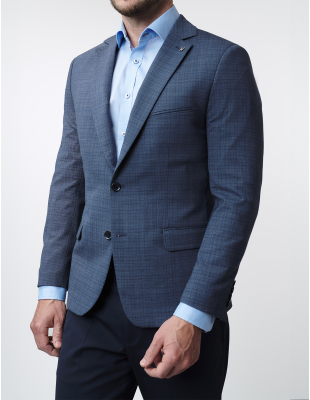 W. Wegener Nelson-S 5367 modré pánské sako