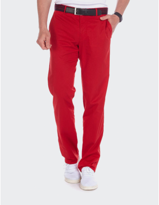 W. Wegener Eton 5516 červené pánské kalhoty  
