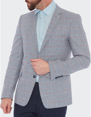 W. Wegener Nelson 2s 5798 modré panské sako