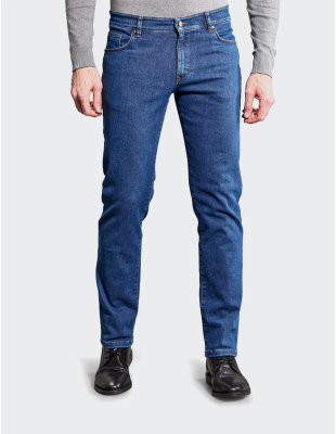 W. Wegener Jeans Cordoba 6899 modrý panské kalhoty