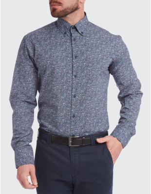 W. Wegener 6963 modrá panské košile