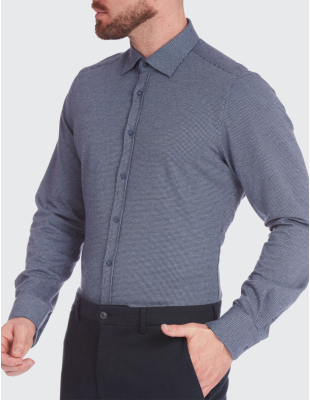 W. Wegener 6965 modrá panské košile