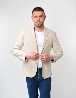 W. Wegener Jack F003 béžový panské sako