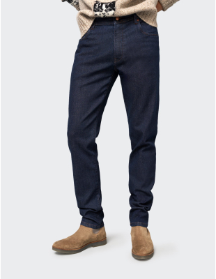 M5 by Meyer Five 6291 modrý panské kalhoty