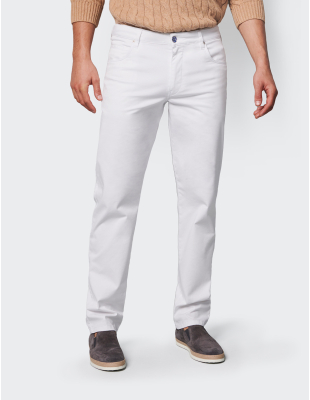 M|5 by Meyer Regular 6258/40 Bílý panské kalhoty