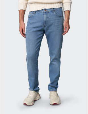 M|5 by Meyer Regular 6209/16 modrý panské kalhoty